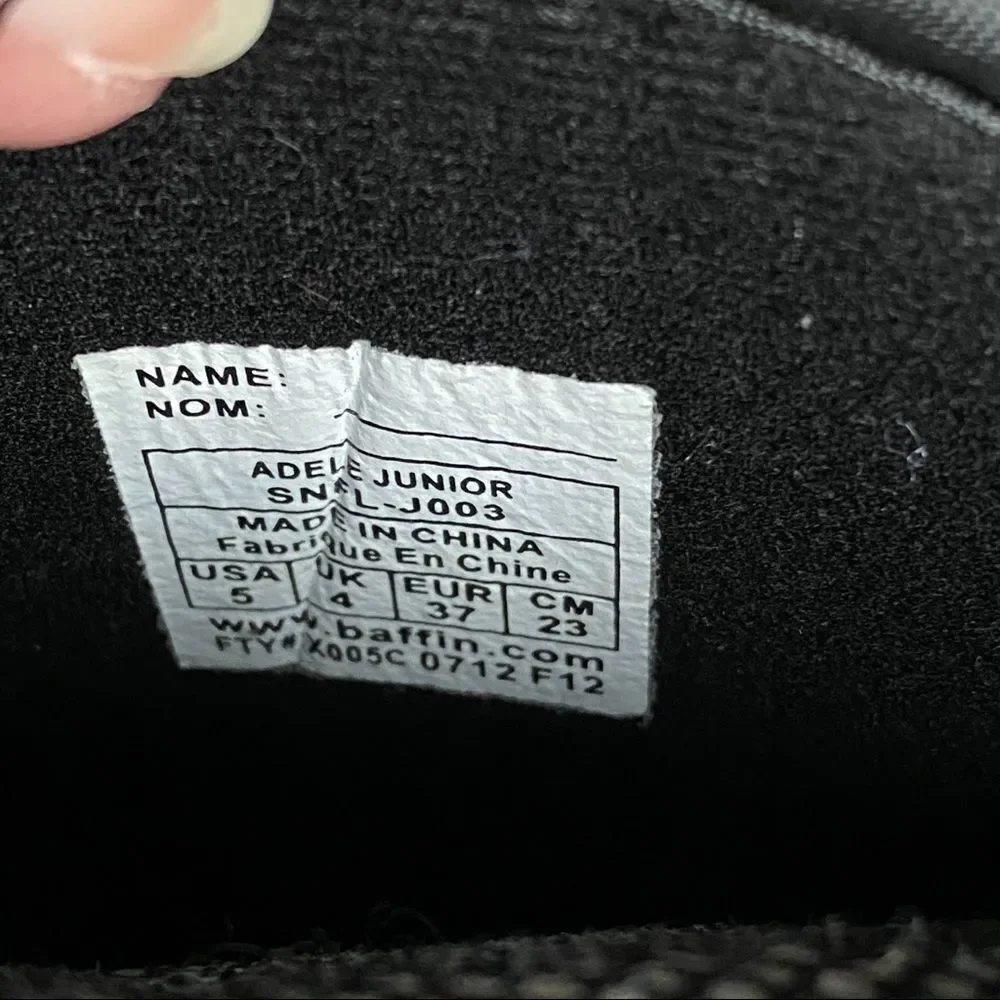 BAFFIN “Adele” Youth Winter Snow Waterproof Boots - Picture 7 of 8